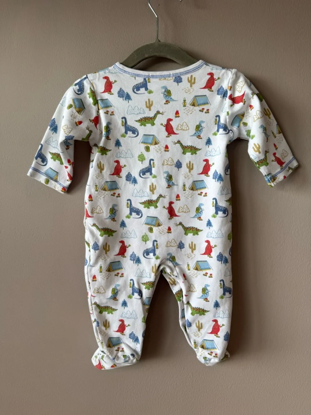 Kissy‎ Kissy Dinosaur Camping Cactus Mountain Pima Cotton Sleeper 6-9 Months